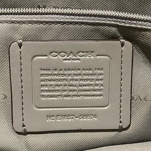 Authentic COACH Pebble Grey Prairie Satchel - Picture 6 of 14